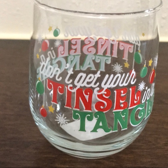 Don’t Get Your Tinsel in a Tangle stemless glass - Picture 3 of 8